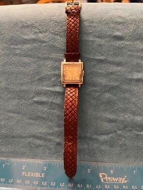 Ecclissi Sterling Silver Watch with leather band